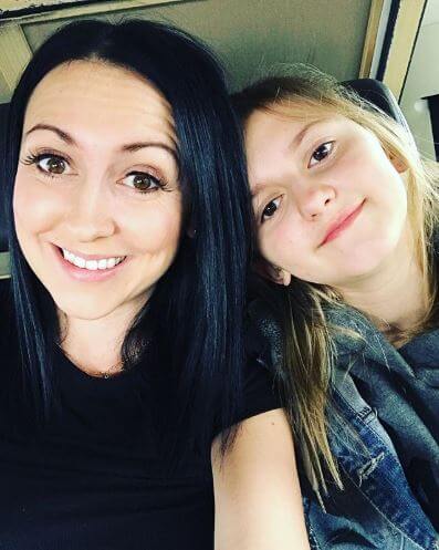 Allie Rebelo with her mother, Chelsey Rebelo.